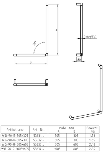 Winkelgriff 90-Grad - 0