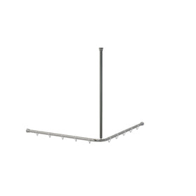 Duschvorhangstange eckig