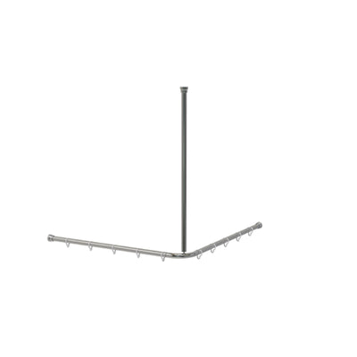 Duschvorhangstange eckig