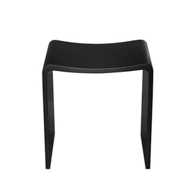 Duschhocker schwarz rund