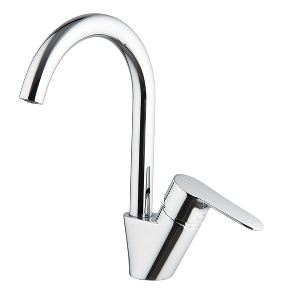 Wasserhahn rund chrom