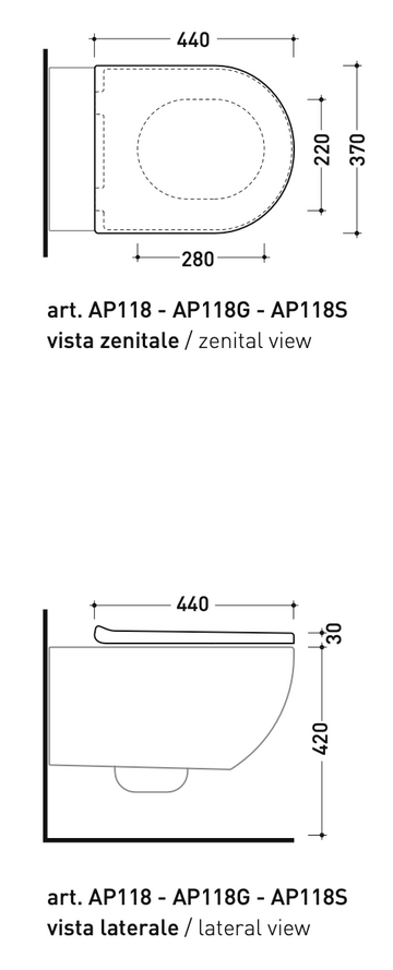 WC-Sitz mit Deckel Design - 0