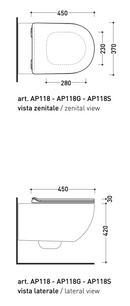 WC-Sitz mit Deckel Slim Design-2